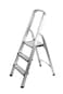 STANLEY Step Ladder, 3 Steps Aluminum Ladder with Non-Slip Rubber Edge Guards &amp; 150 KG Loading Capacity - EN131 Approved