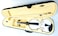 Mike Music 4/4 White Violin with Hard Case, Shoulder Rest, Bow, Rosin