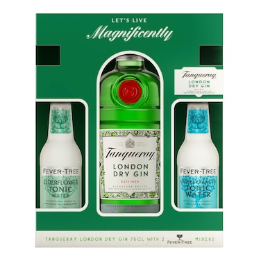 Tanqueray London Dry Gin 750ML + 2 Fever Tree Tonic