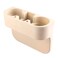 Car Cup Holder Inserts Drink Holder Coffee Console Side Pocket with Pen Hole Storage Organizer Beige Car Cup Holder