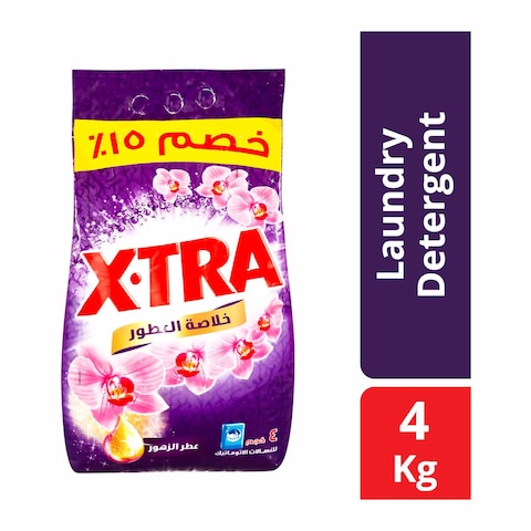 اكسترا مسحوق غسيل اتوماتيك برائحة الزهور - 4 كجم