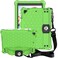 Remson Apple iPad 10.2 (2019-7th Generation / 2020-8th Generation) Honeycomb Stand Handle Shockproof Drop Protection With Shoulder Strap Back Case Cover (Green/Black)