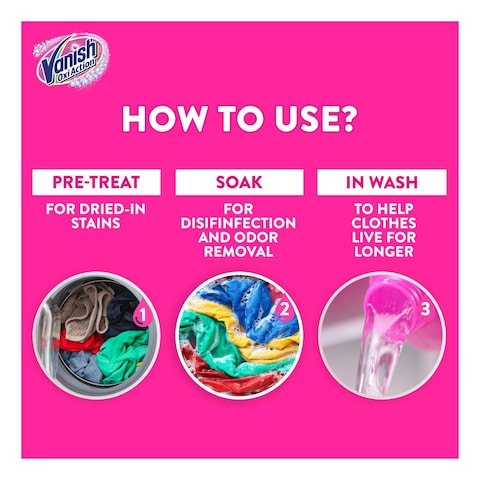 Vanish Multi Use Fabric Stain Remover Pink 1.8L