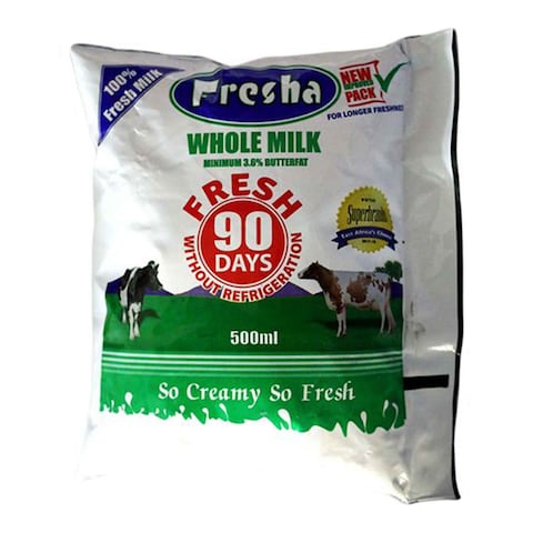 Buy Fresha Milk ESL Pouch 500ml Online | Carrefour Kenya