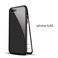 Generic-Magneto Magnetic Adsorption Case Clear Tempered Glass Black Clear&amp;i-Phone6/6s