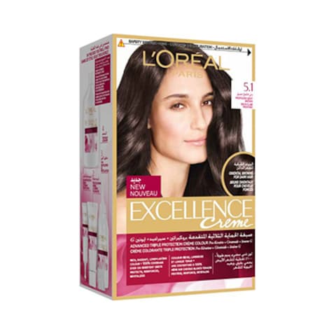 Loreal Paris Excellence Hair Color 5.1 Profound Light Brown 100G
