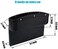Aiwanto 1pcs Car Seat Pockets PU Leather Car Console Side Organizer Seat Gap Filler Black