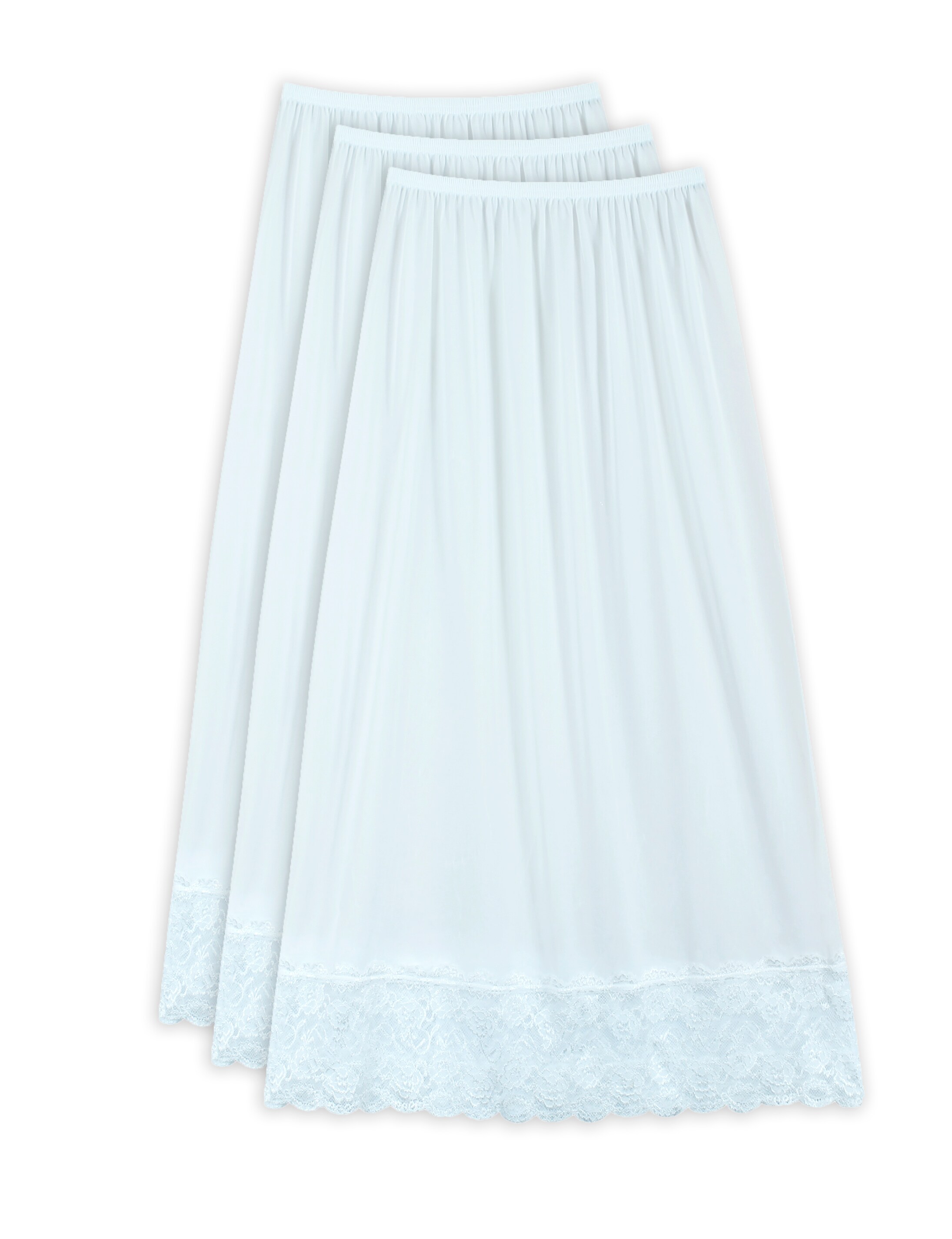 Buy 3- Pieces Full Length Soft inner Pants Trousers Big Lace Silk 100% ...