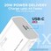 Promate 20W Power Delivery USB-C Wall Charger White