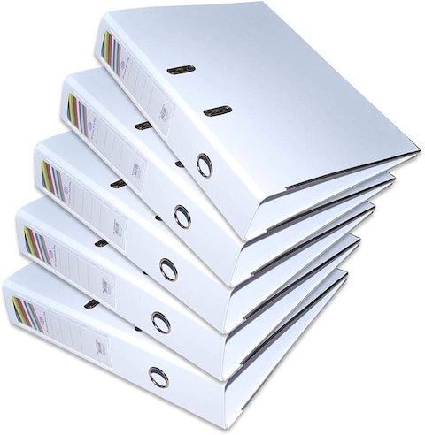 Generic 10-Piece Fis Pp Box File With Fixed Mechanism, 8cm Spine, F/S Size, White Color, Fsbf8Pwhfn10