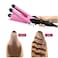 HYX 3 Barrel Curling Iron Wand Hair Waver Curler Iron Ceramic Tourmaline Triple Barrels, Crimper Hair Iron Hair Waving Styling Tool for Deep Waves