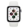 Apple Watch SE GPS + Cellular 44 mm Silver Aluminium Case With White Sport Band