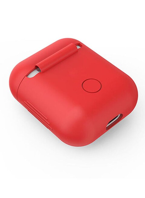 Silicone Protective Cover Case For Apple AirPods Red