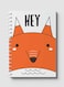 Lowha Spiral Notebook With 60 Sheets And Hard Paper Covers With Hey Fox Vector Design, For Jotting Notes And Reminders, For Work, University, School