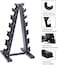 Marshal Fitness 6 Pair umbbell Stand Storage Rack for Dumbbell urable steel storage for fitness weights Bar A-Frame dumbbell weight rack-Mf-0091