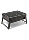 Generic Portable Barbeque Charcoal Grill Black/Silver 360X105X280mm
