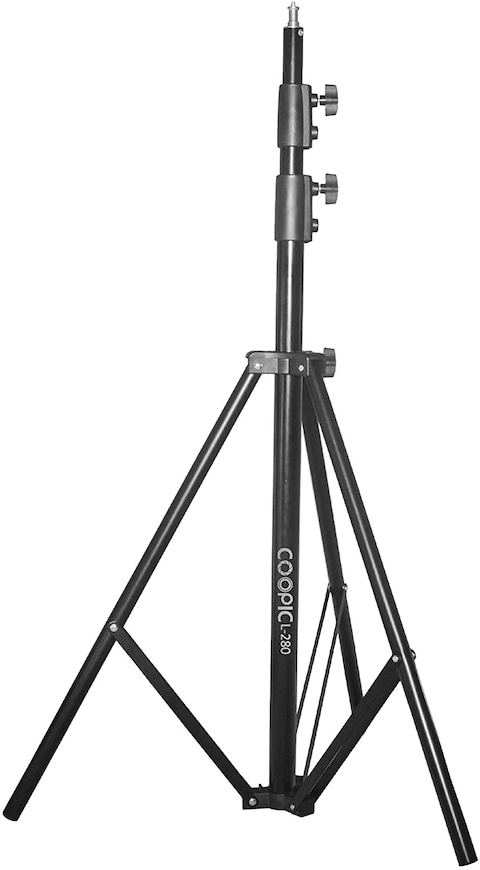 Coopic L280 280cm/2.8m Heavy Duty Aluminum Alloy Photo Studio Light Stand With 1/4&quot; Screw For Strobe Lights, Studio Kits, Flash, LED Video Light, Softbox, Reflectors, Umbrella.