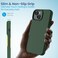Remson Mag-X Magnetic Hybrid Protective Silicone Case Military Grade Protection For iPhone 14 (Green)