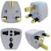 Lavish Universal Universal (AU/US/EU) Socket To UK Ac Power Plug Travel Adapter Outlet Converter - White Pack Of 4 
