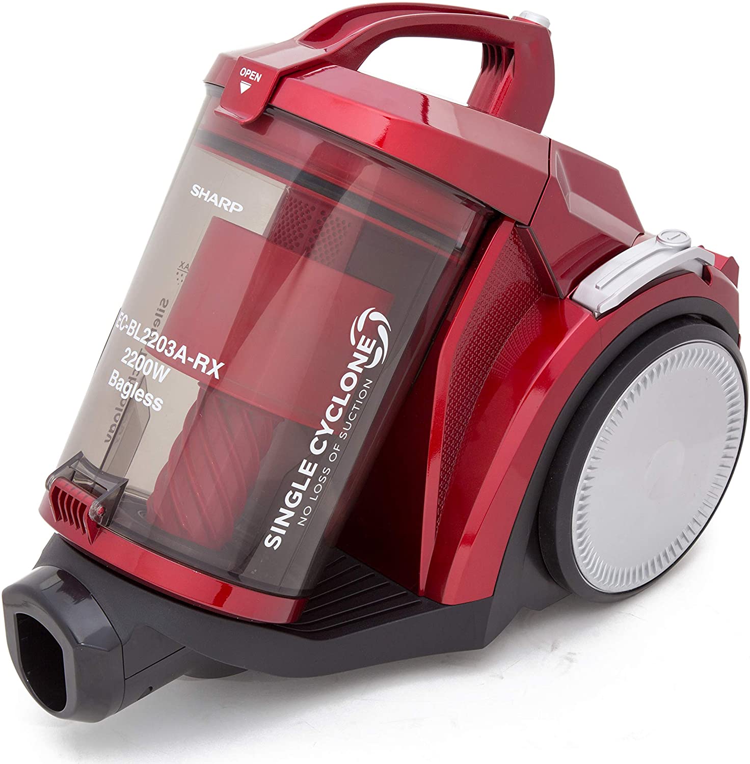 Sharp Vacuum Cleaner 2000W Cyclone Canister Red Model Ecbl2003A -1 Years Full Warranty