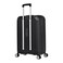 Eminent Hard Case Large Checked Travel Bag Luggage Trolley Polypropylene Lightweight 4 Quiet Double Spinner Wheels Suitcase With TSA Lock B0002 Black