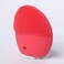 Ares Uluna Silicone Facial Cleansing Brush (Red), USB Charge, 700Mah Battery, Sonic Tech Vibration With 7000 Times/Min, 9 Vibration Intensitives, Waterproof Ipx7, Made Of Skin-Friendly Silicone