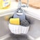 ECVV Sink Caddy Sponge Holder, Kitchen Sink Storage Basket Hanging Bag Basket Organizer for Sponges Soaps and Cleaning Brushes Sink Accessories