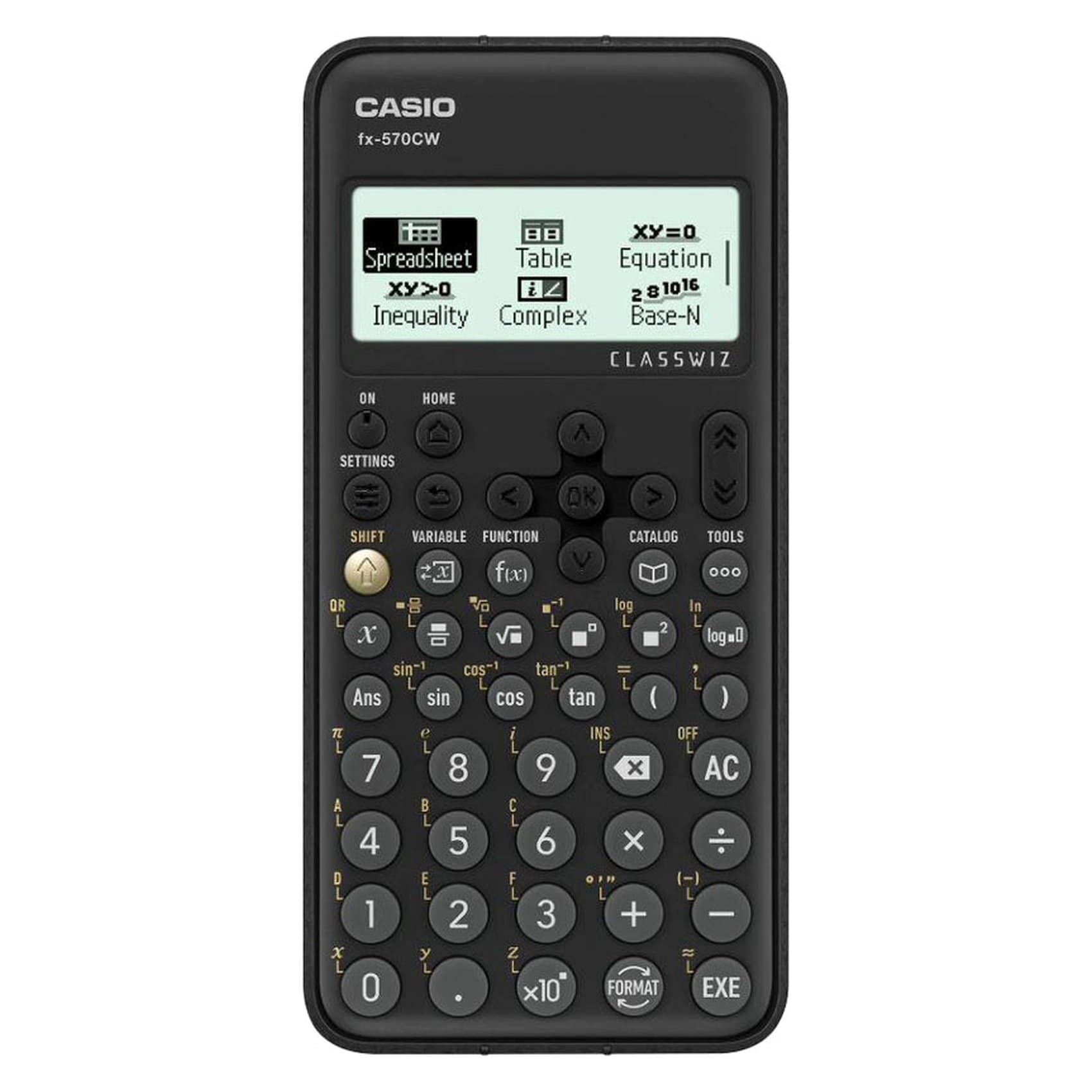 Casio Classwiz CW Series Non Programmable Scientific Calculator FX 570CW WDT Black Online Carrefour UAE