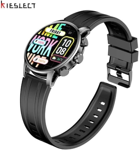 Kieslect Kr2 Smart Calling Watch with dual core, triple speed - Black
