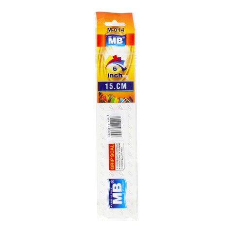 MB Stationery 6 Inch 1.5cm Scale