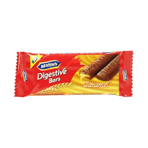 Mcvities Digestive Bars Chocolate &amp; Carmel 30GR
