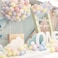 Jjone 100Pcs Pastel Latex Balloons 10 Inches Macaron Candy Colored For Wedding, Party Supplies