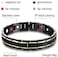 Generic - Health Energy Bracelet Bangle Men Stainless Steel Magnetic Gold Plated Jewelry