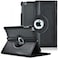 Pu Leather 360 Degree Rotating Stand Case Cover For iPad -2-3-4 (Black)