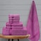 Comfy 8 Piece 100% Combed Cotton 550 GSM Highly Absorbent Towel Set - Purple