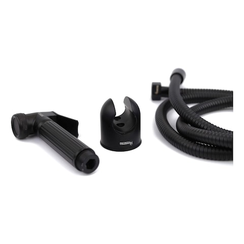 Home Pro Zinc Alloy Shattaf With Hose Black Set of 3