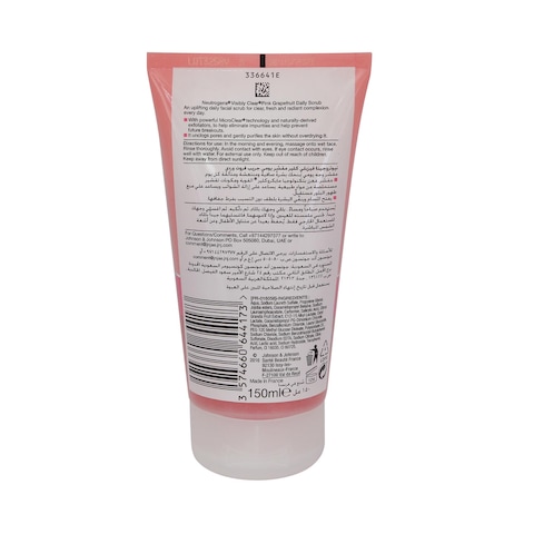 Neutrogena Facial Scrub Visibly Clear Pink Grapefruit 150ml