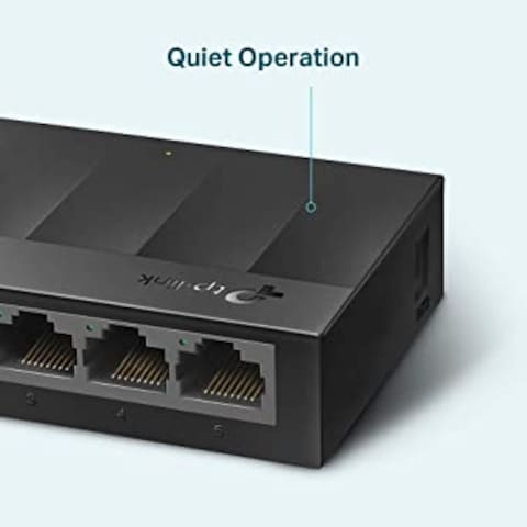 TP-Link Ls1005G 5-Port Desktop/Wallmount Gigabit Ethernet Switch/Hub, Network Splitter, Plug And Play, Plastic Case