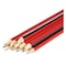 M&amp;G AWP30897 HB Without Eraser Office And School Pencil 12 Pieces Red/Black