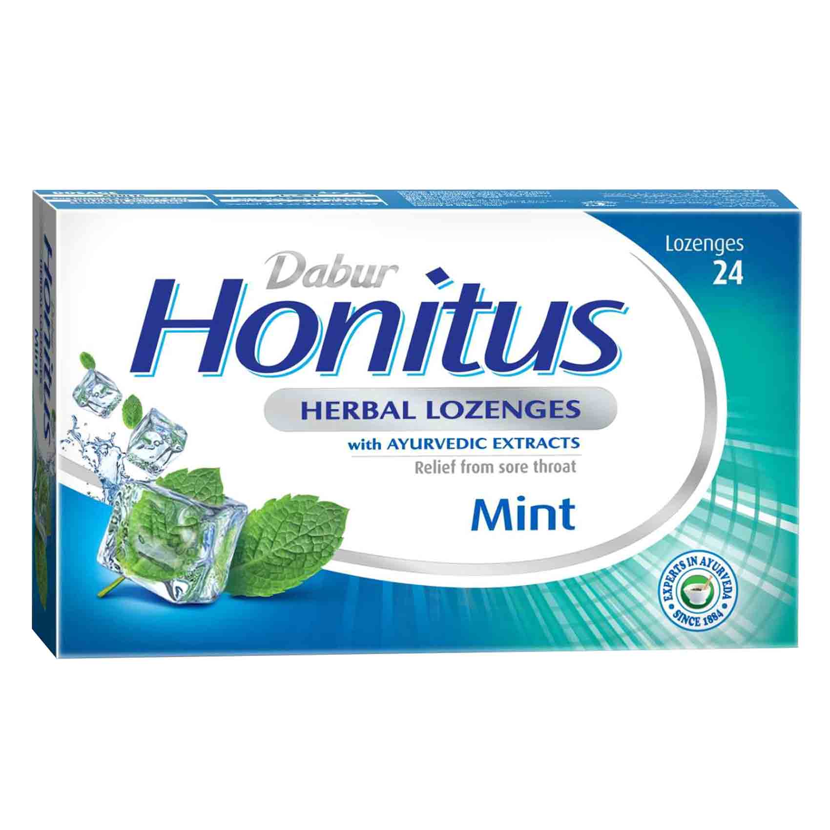 Dabur Honitus Herbal Lozenges Mint 24 Pieces