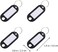 generic 50pcs Key Tags ID Labels Tags with Ring Label Window ID Badge Keychain Hotel Key Ring for Luggage Backpack Hanging Wallet Decoration