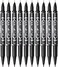 Generic Zebra Permanent Marker Mckee Extra Fine B-Mo-120-Mc-Bk Black 10 Pieces