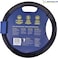 Michelin Ifit Performance Faux Leather Steering Wheel Cover- Blue Stich Medium 33269