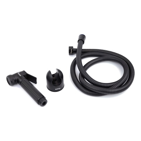 Home Pro Zinc Alloy Shattaf With Hose Black Set of 3
