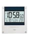 Casio - Digital Wall Clock ID-11S-1DF Silver 23.6 x 22.1 x 2.4centimeter