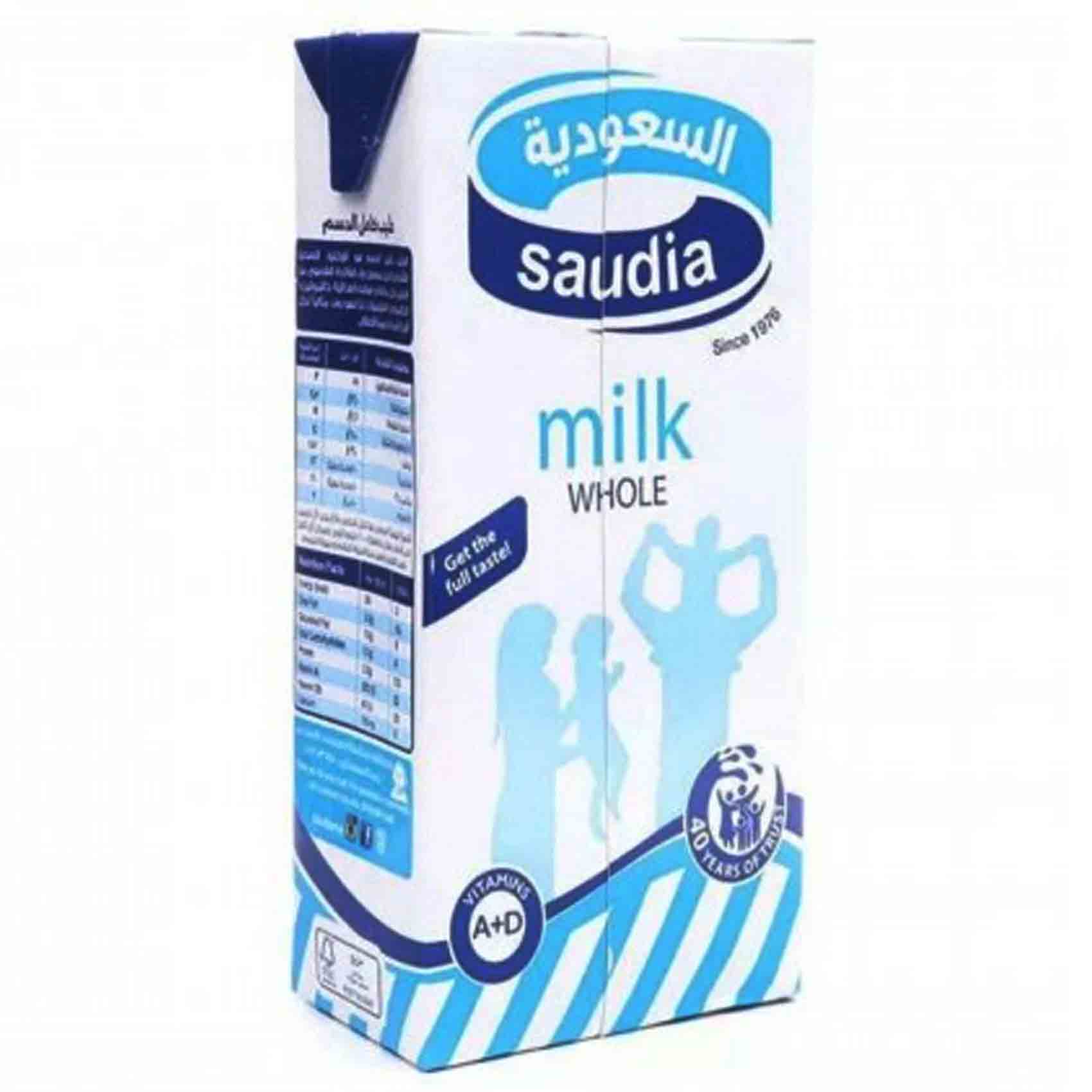 Saudia Milk Whole Fat 2 Liter