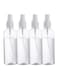 Marrkhor Pack Of 4 Empty Spray Bottles Clear