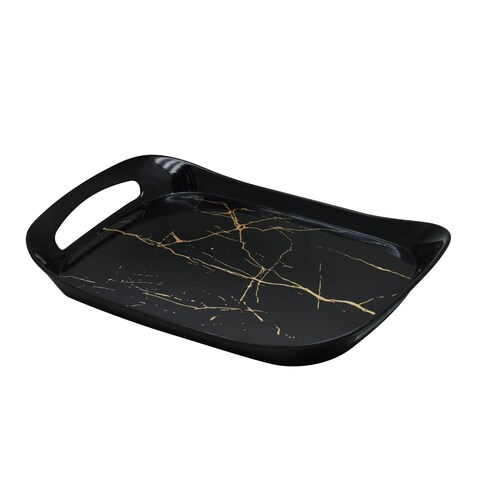 RK COMFORT TRAY LARGE BLACK STATIC GOLD, DWT1072BSG, 16.25&quot; x 10.25&quot;