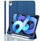 TRON Case For iPad Air 5/4 (2022/2020 5th/4th Generation 10.9-Inch) with Pencil Holder, Support 2nd Pencil Charging, Slim Tablet Cover with Soft TPU Back, Auto Wake/Sleep, Blue