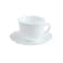 Manal Cup &amp; Saucer 22CL 6 Cup White
